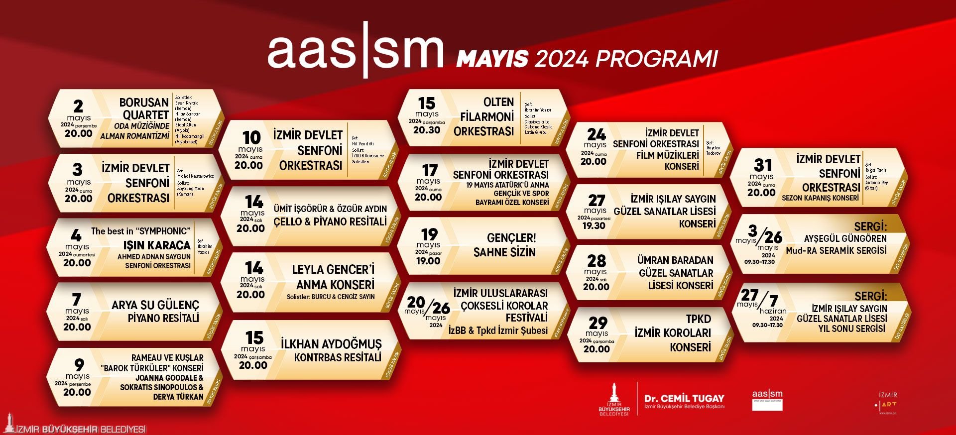 Ahmed Adnan Saygun Sanat Merkezi program