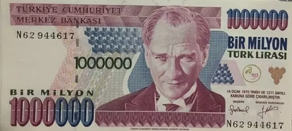 Hayatımıza 1 milyon lira da girdi