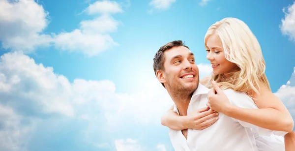 Depositphotos 99875444 Stock Photo Happy Couple Over Blue Sky
