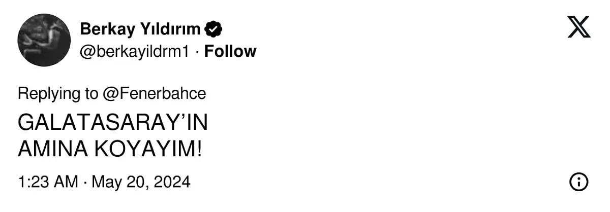 Galatasaraya Hakaret Etti