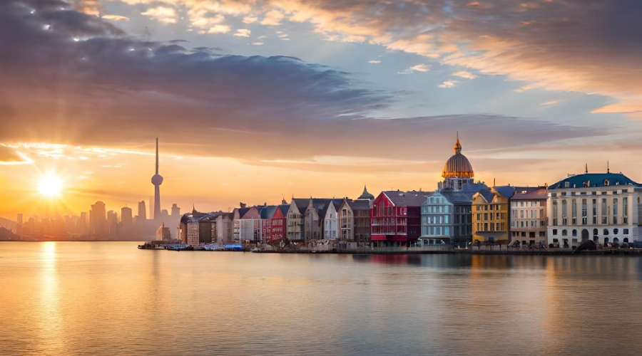 Danimarka, sadece Almanya ile kara sınırına sahip tek ülkedir ve genellikle denizlerle çevrilidir.