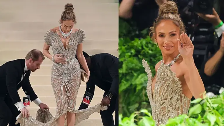 Jennifer Lopez bu Met Galada da asaletini konuşturdu.