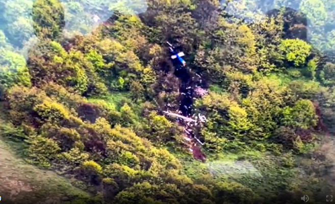 Düşen helikopterde kurtulan olmadı...