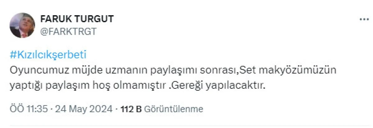 Kızılcık Şerbeti yapımcısından açıklama 