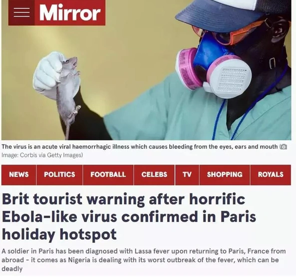 Geçtiğimiz yıllarda Afrika'dan dönen kişilerde görülmüş