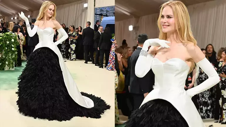 Nichole Kidman o gece yine zarif yine fevkaladeydi.