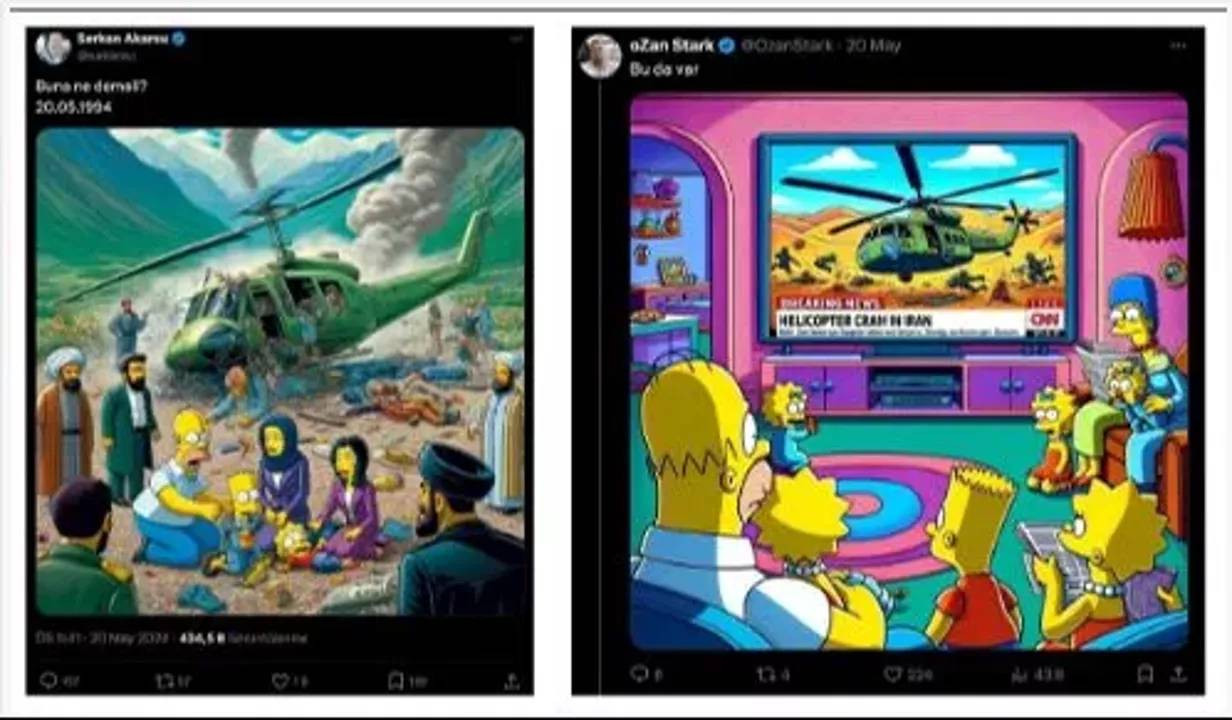 'Simpsonlar' İran'daki helikopter kazasını bildi iddiası