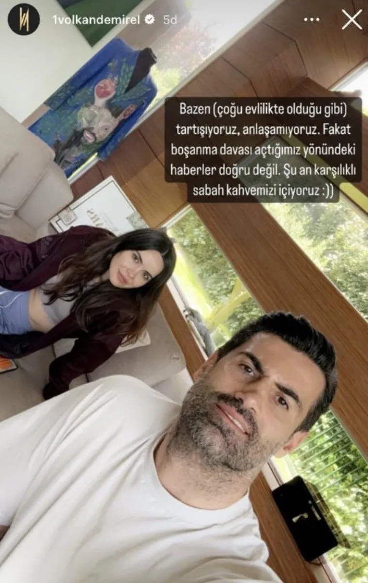 Çift, iddialara sosyal medya üzerinden yanıt vererek boşanma davası açmadıklarını açıklamıştı.