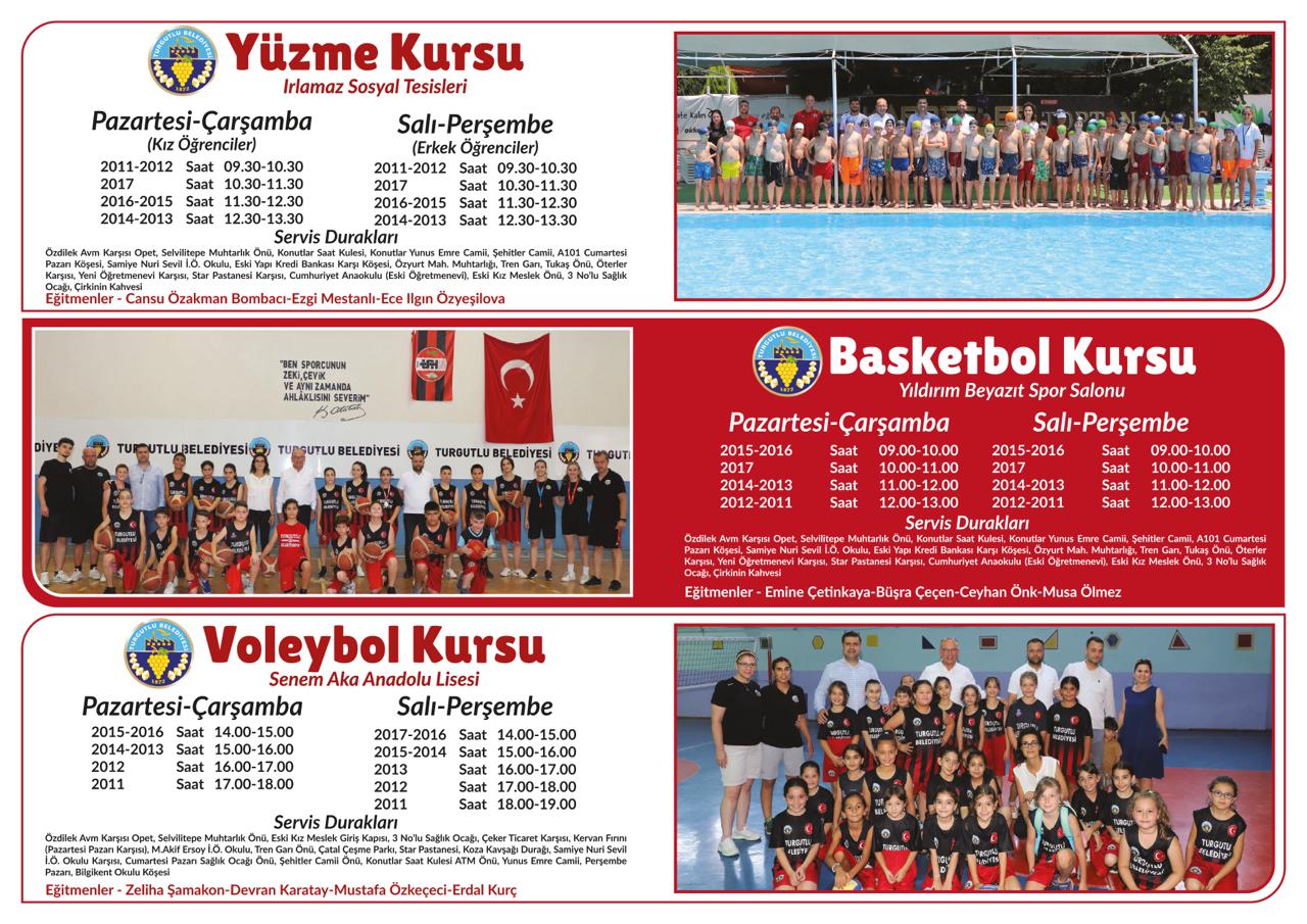 Turgutlu'da yaz eğlencesi başlıyor: Spor ve Kültür Kursları 1 Temmuz'da başlıyor