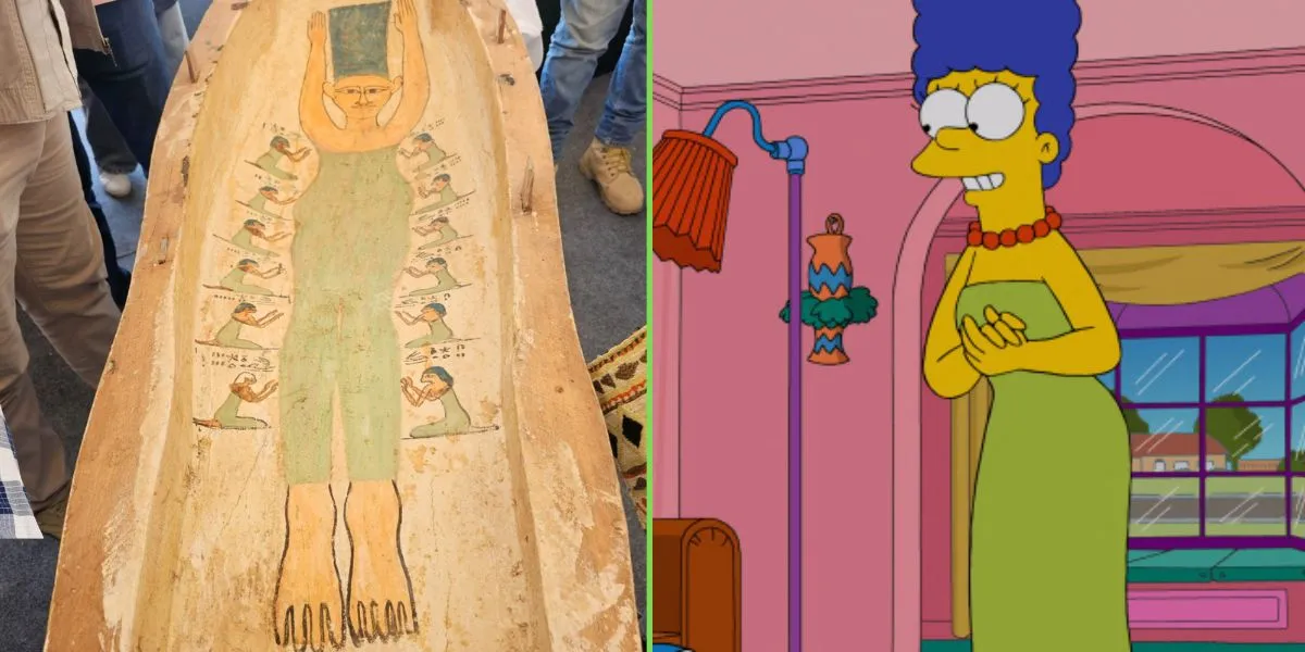 Marge Simpson'a benzetilen lahit aslında baş rahibin kızını resmediyor