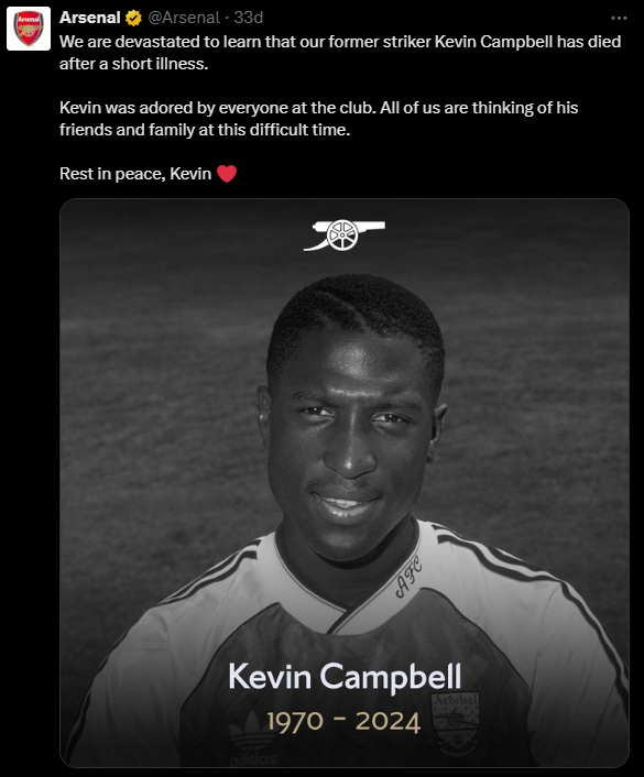 Arsenal Kevin Campbell