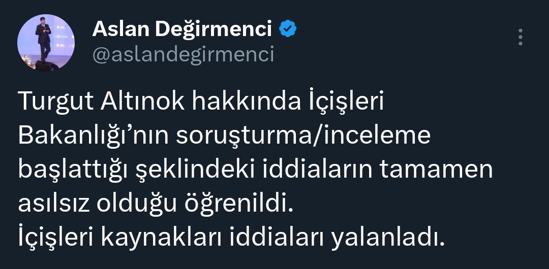 "İddialar tamamen asılsız"