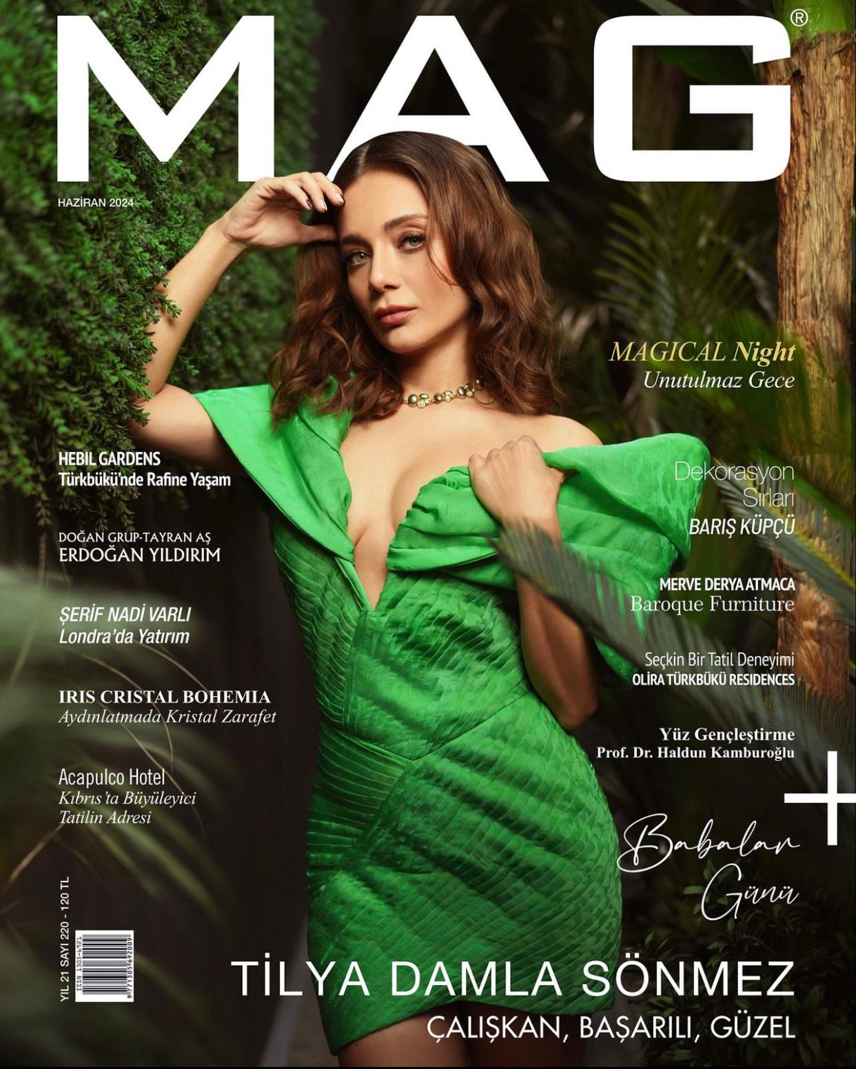 MAG dergisinin haziran sayısına konuk olan Sönmez, oyunculuk tutkusunu dile getirdi.