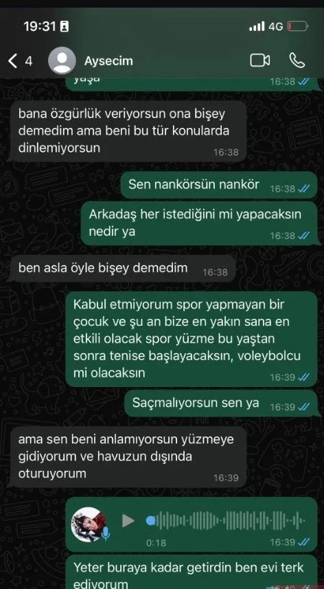 Evet, çocuğum için en iyisini istedim ve yeri geldiğinde spora gitmesini zorladım. Keşke zorlamasaydım, tıpkı babası gibi hayatımı yaşamaya devam etseydim doğru..."