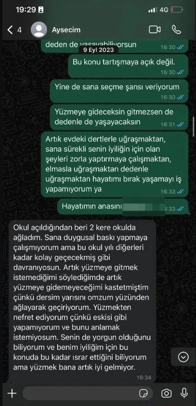 Spor ancak zorlanıldığında başarı getiren bir akışkanlıktır. Utanmaz arlanmaz ailem, Ayşe'yi bize gönderiyordu derken sebebini hiç anlattınız mı? Anlatmadınız