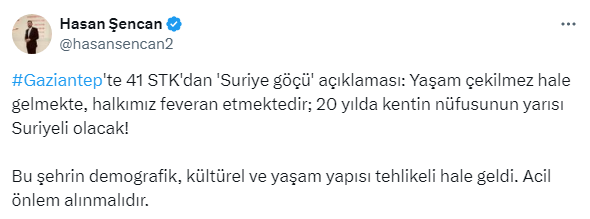 "Acil önlem alınmalıdır"