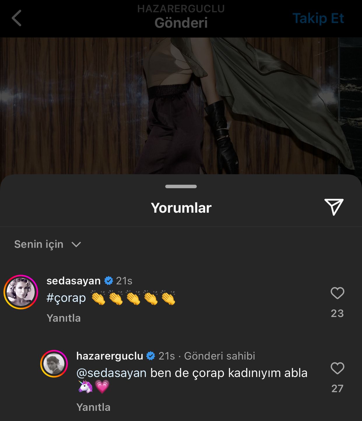 Seda Sayan'dan yorum geldi