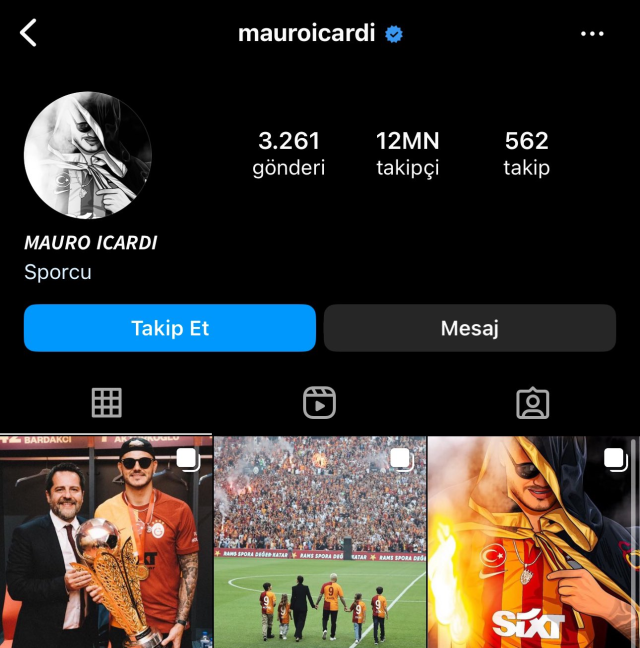 Icardi Sosyal Medya