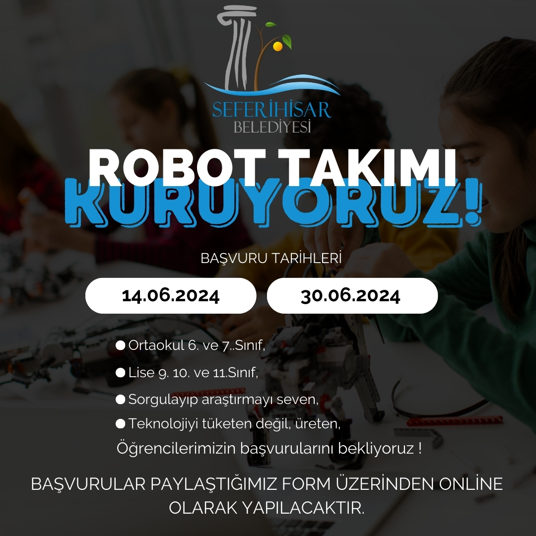 Seferihisar'da robotik devrimi! Seferihisar Belediyesi gençlere robot takımı ile fırsat sunuyor!