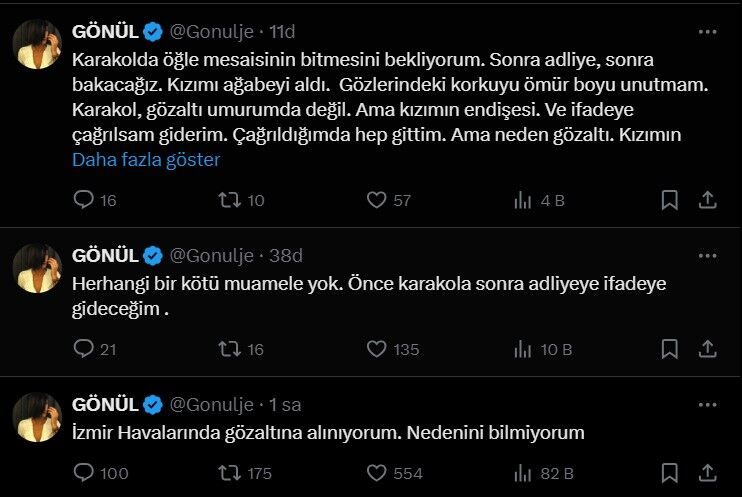 "Kızımın gözünün önünde polis arabasına bindim"