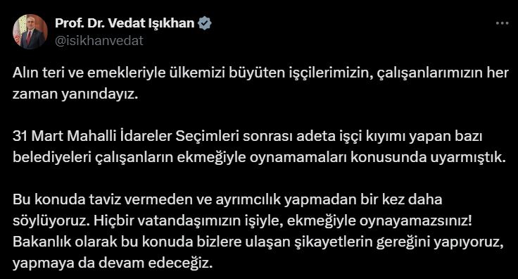 “Vatandaşlarımızın ekmeğiyle oynayamazsınız”