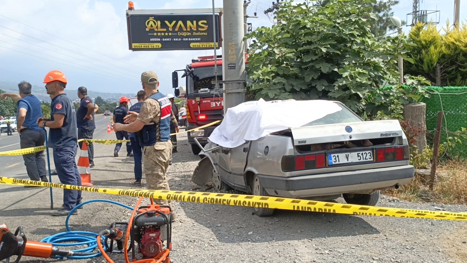 Hatay'da meydana gelen trafik kazasında 1 kişi hayatını kaybetti!