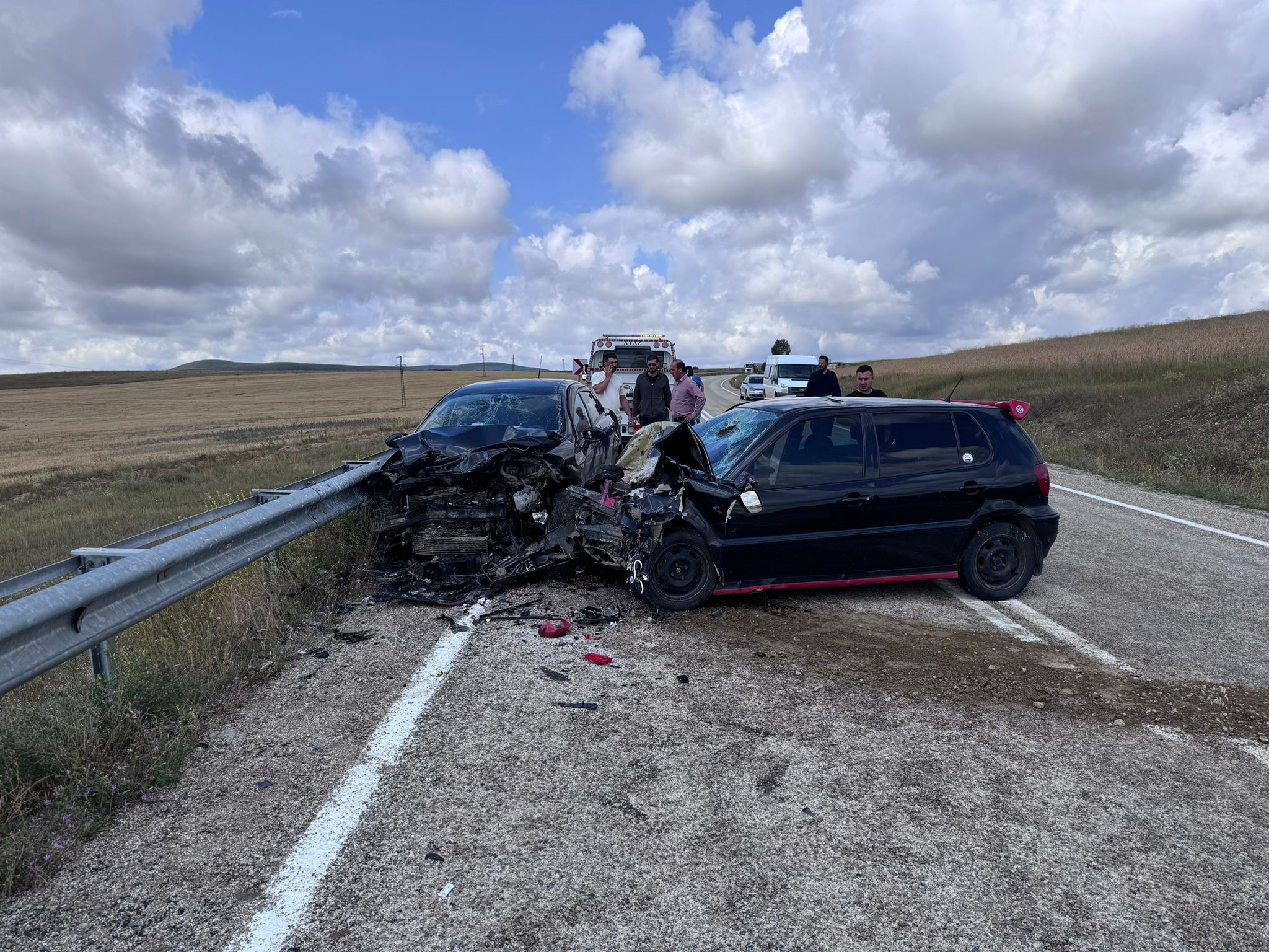 Bayburt’ta Trafik Kazası 5 Yaralı (2)