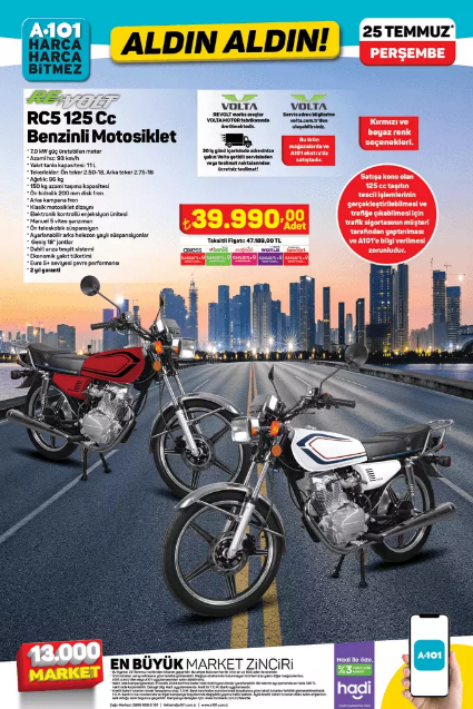 REVOLT RC5 125 Cc Benzinli Motosiklet,