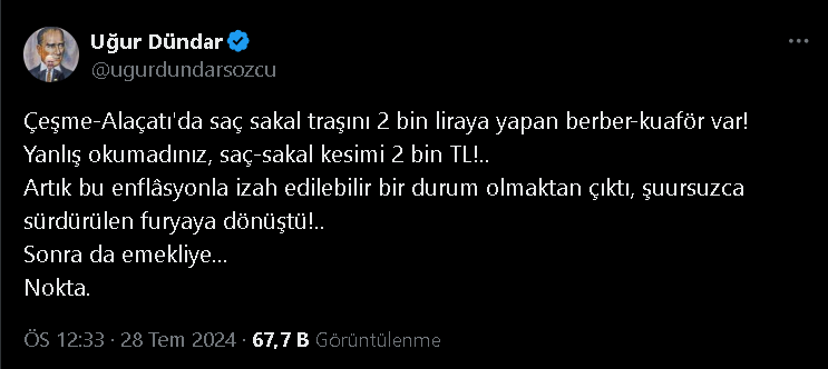 Dündar: "İzahı yok!"