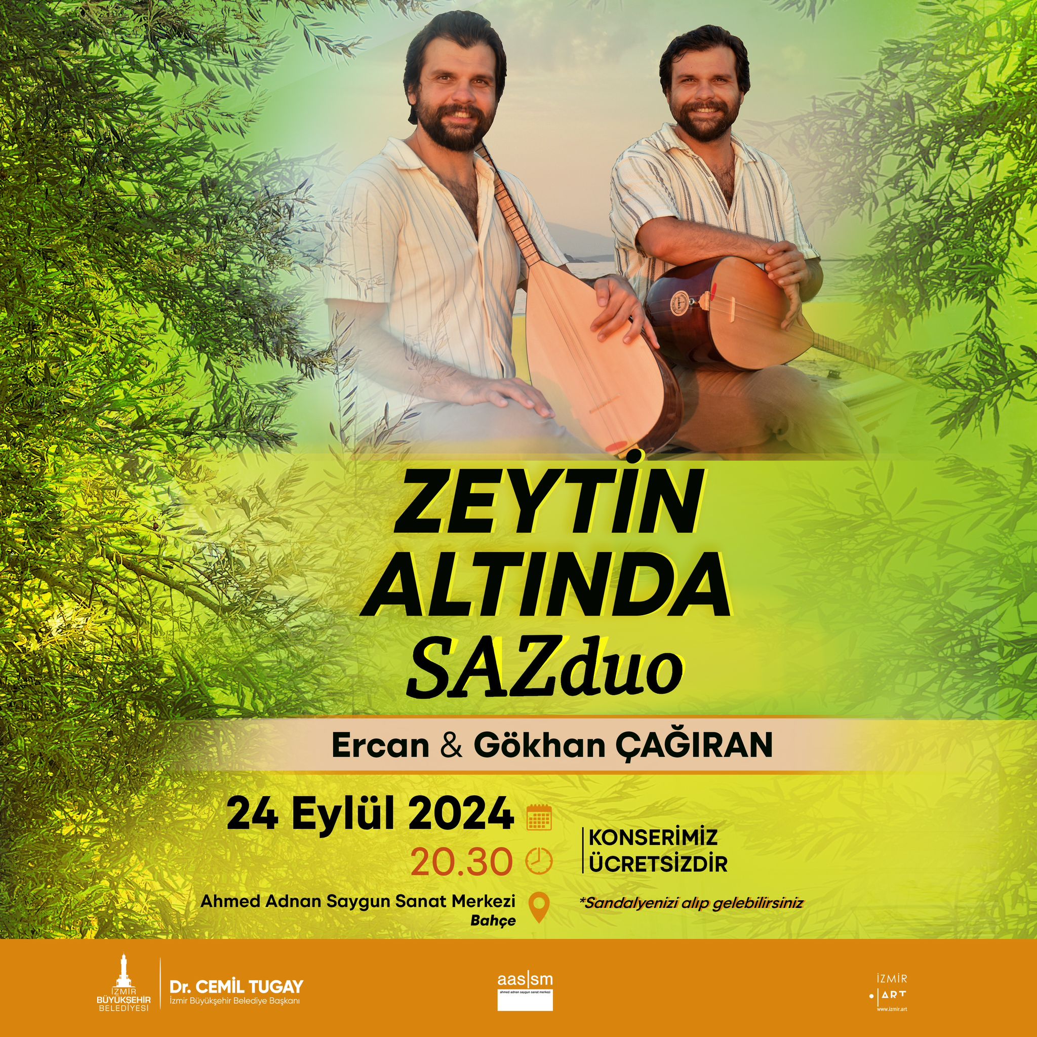 Zeytin altında SAZduo konseri