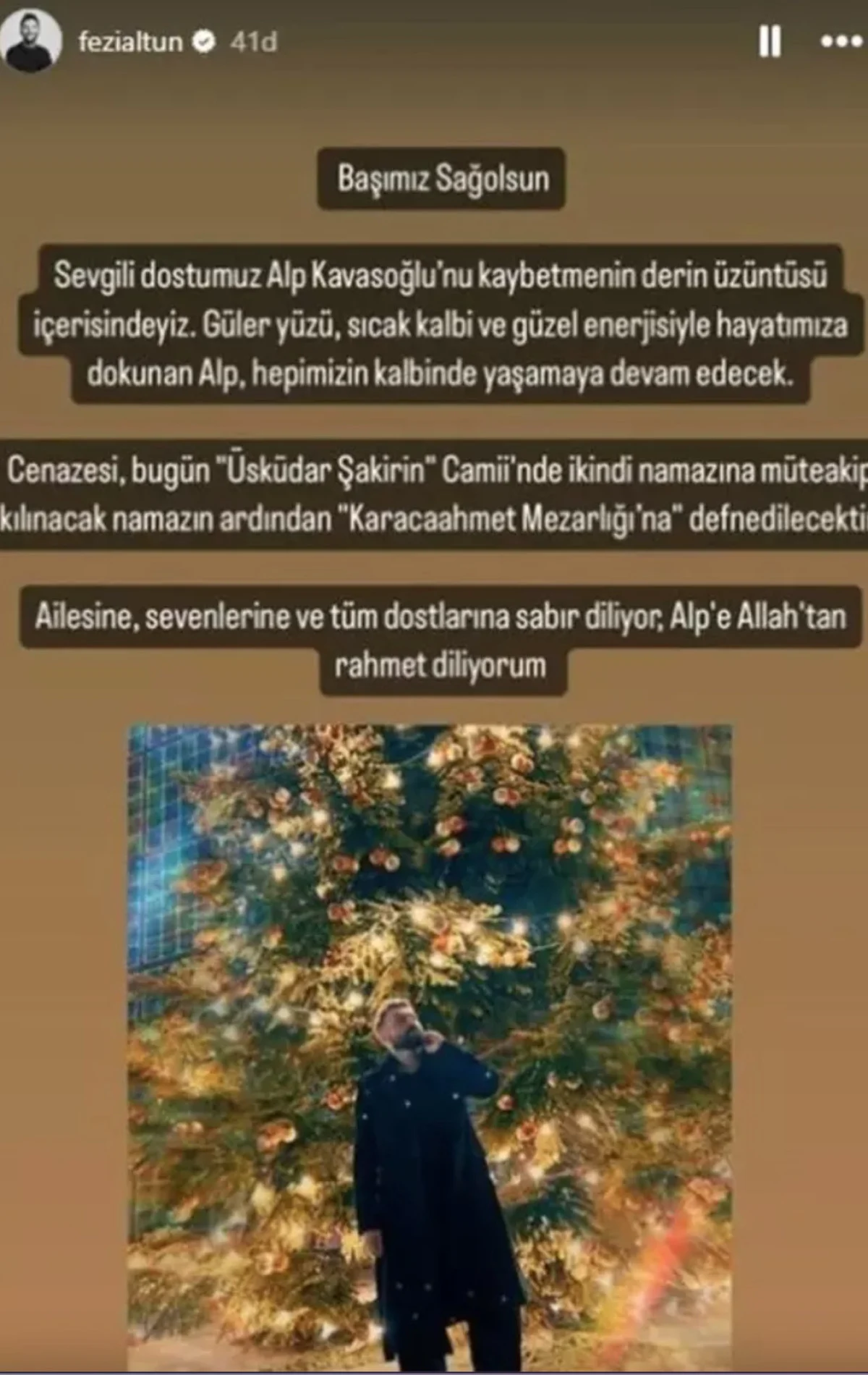 Makyöz Fezi Altun, vefatı duyurdu