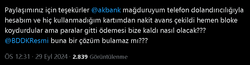 Kullanıcılar hesaplarındaki hareketleri kontrol edemediklerini ve bankadan herhangi bir yanıt alamadıklarını belirtiyor. 