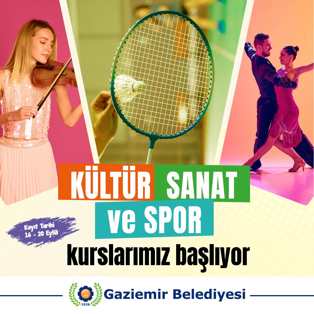 Gaziemir’de Kültür, Sanat Ve Spor Kurslarına Kayıtlar Başlıyorrr