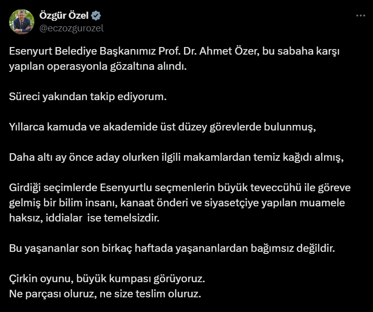 Özel: "Çirkin oyunu, büyük kumpası görüyoruz"