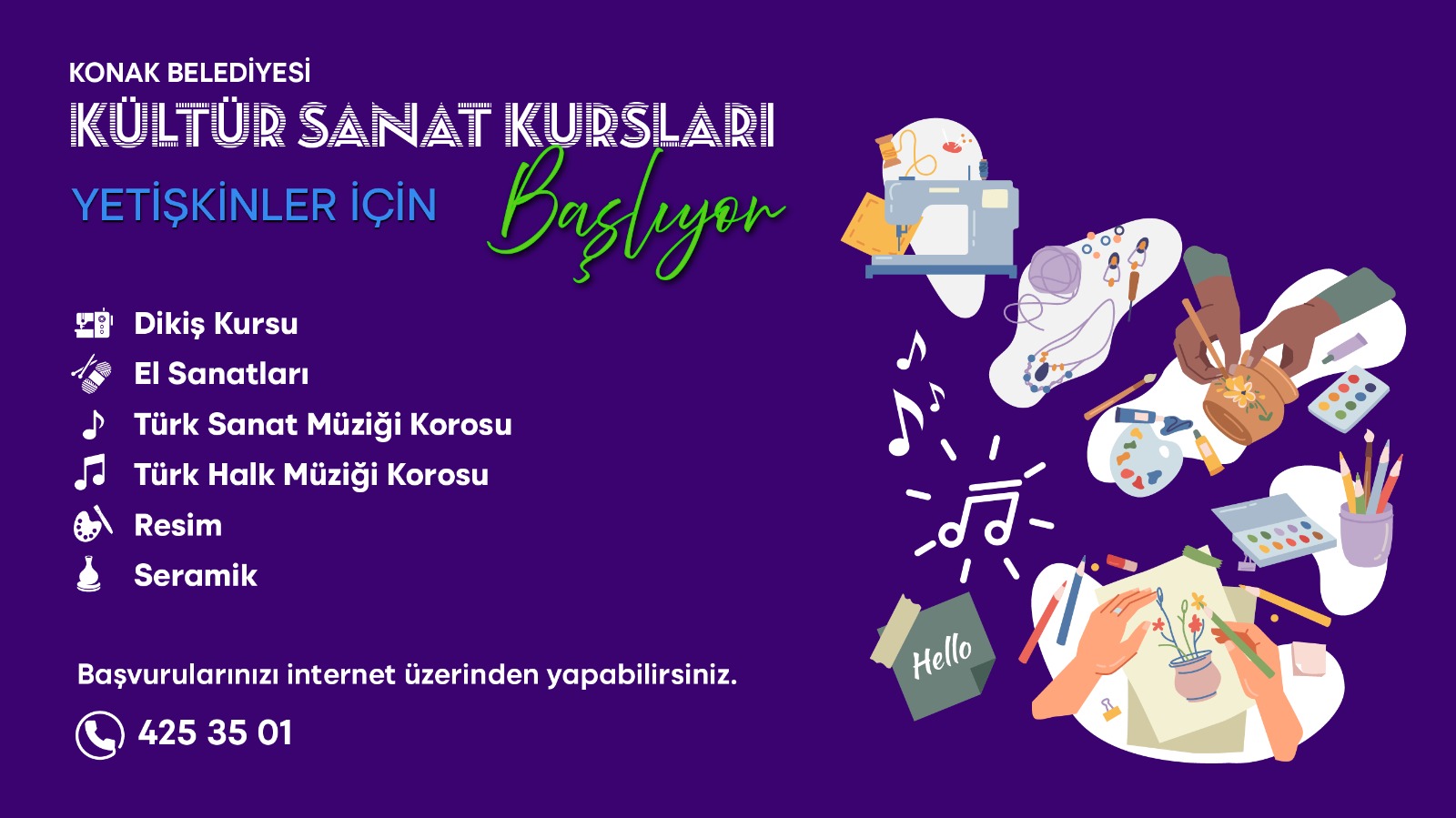 Başvurular internet üzerinden alınıyor