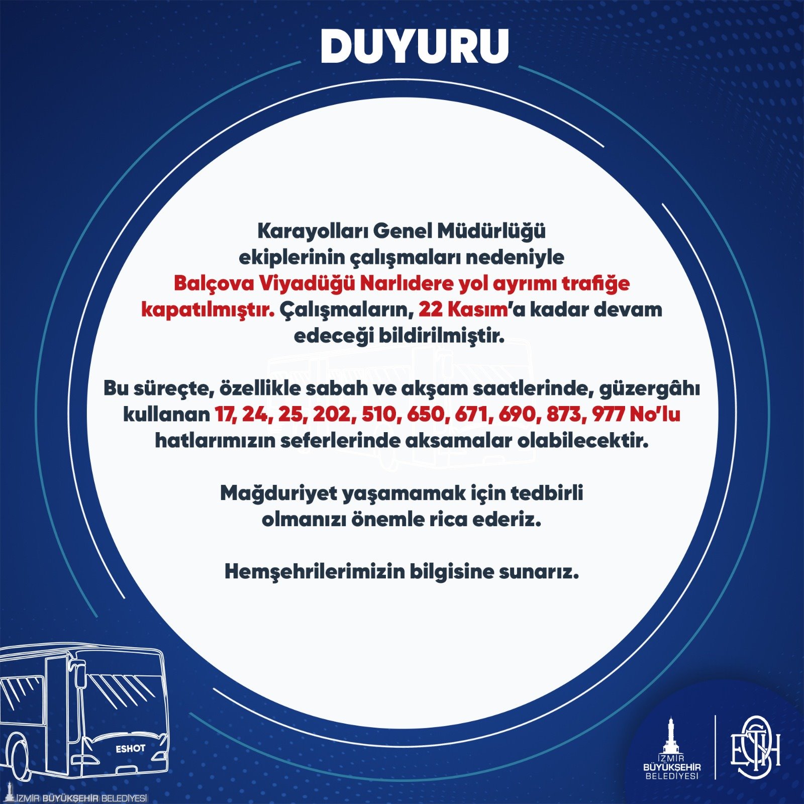 Toplu ulaşımda yaşanan aksamalar için uyarılar yapıldı