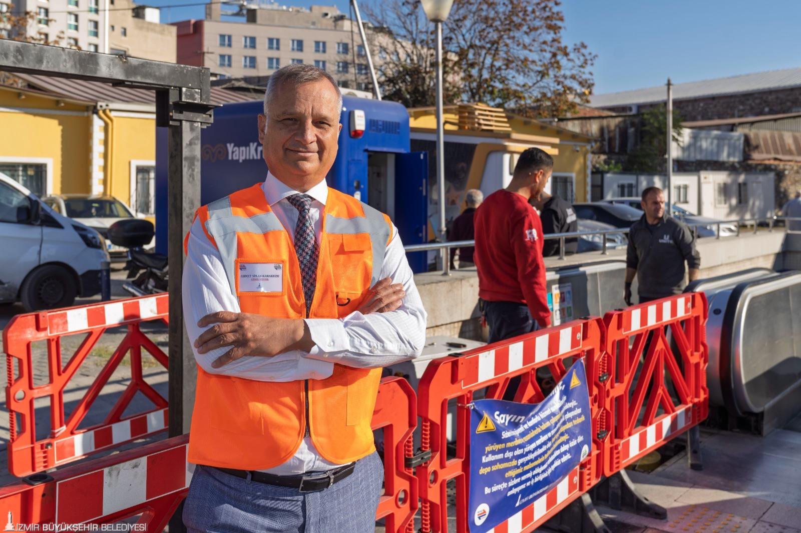 Üçyol Meydanı’nda yeni bir yürüyen merdiven yüksekliği