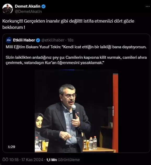  “Aynı Şeyi Anlamıyoruz”