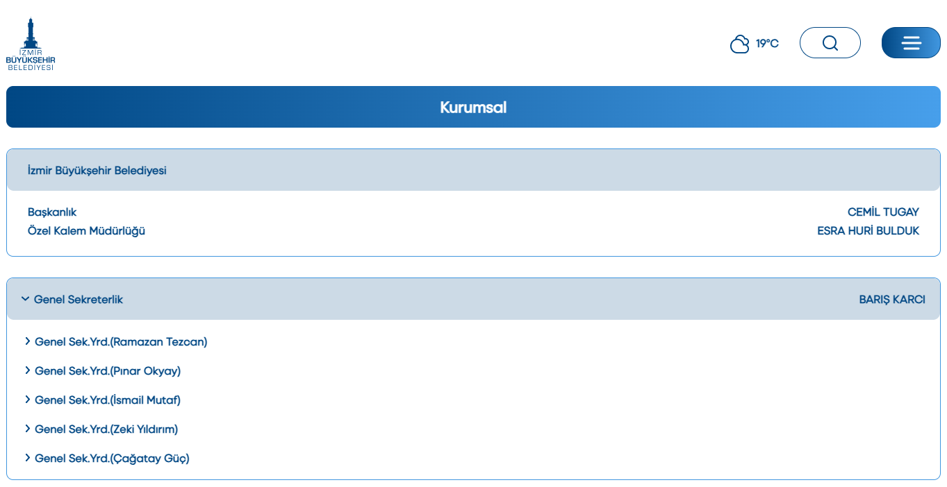 Büyükşehirin resmi internet sitesinden görsel