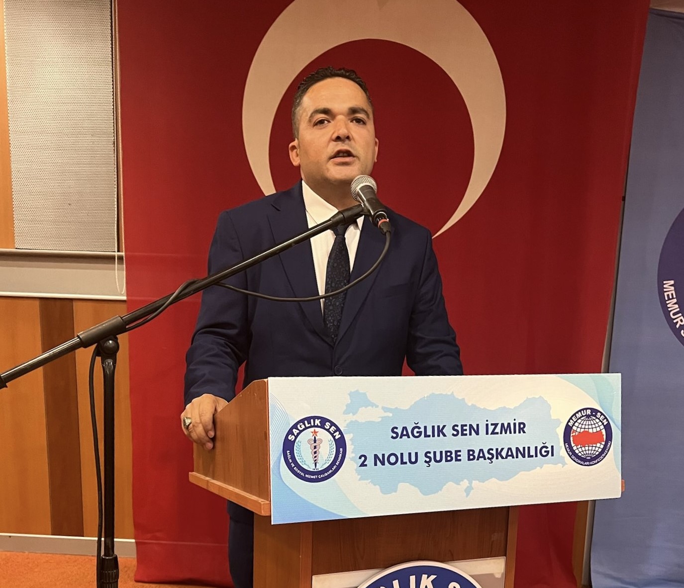 Sağlık-Sen İzmir 2 Nolu Şube Başkanı Ekrem Özdemir