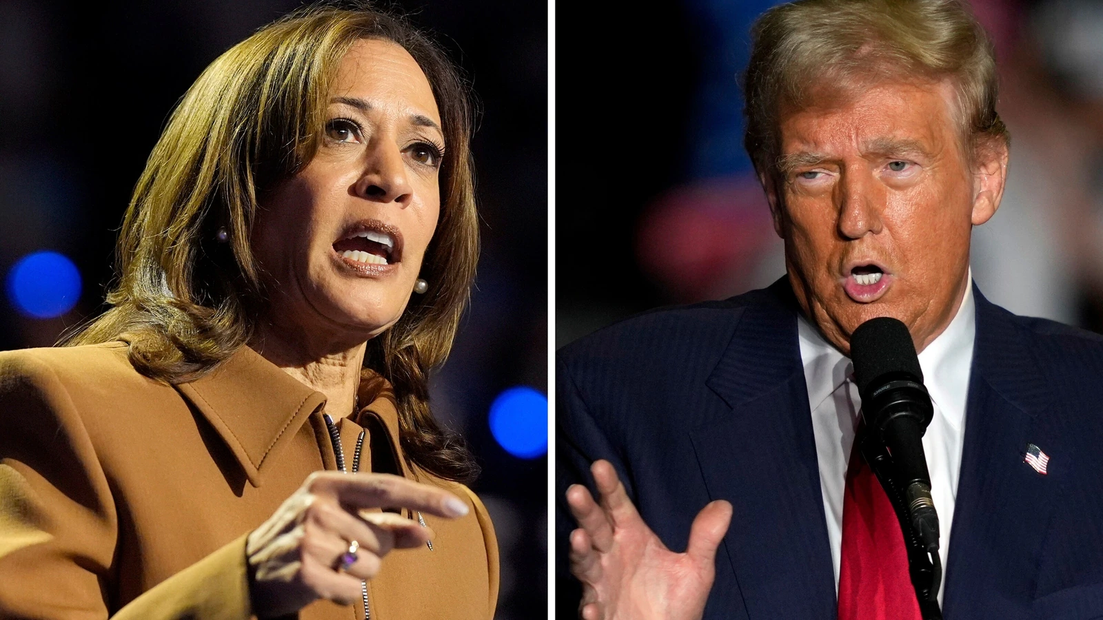Trump Kamala Ana Foto