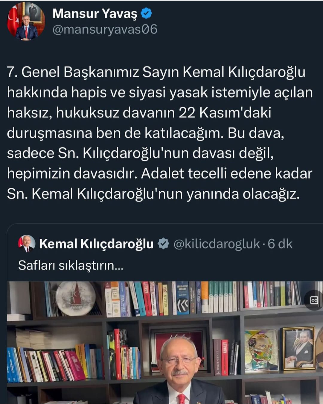 Mansur yavaş paylaşım