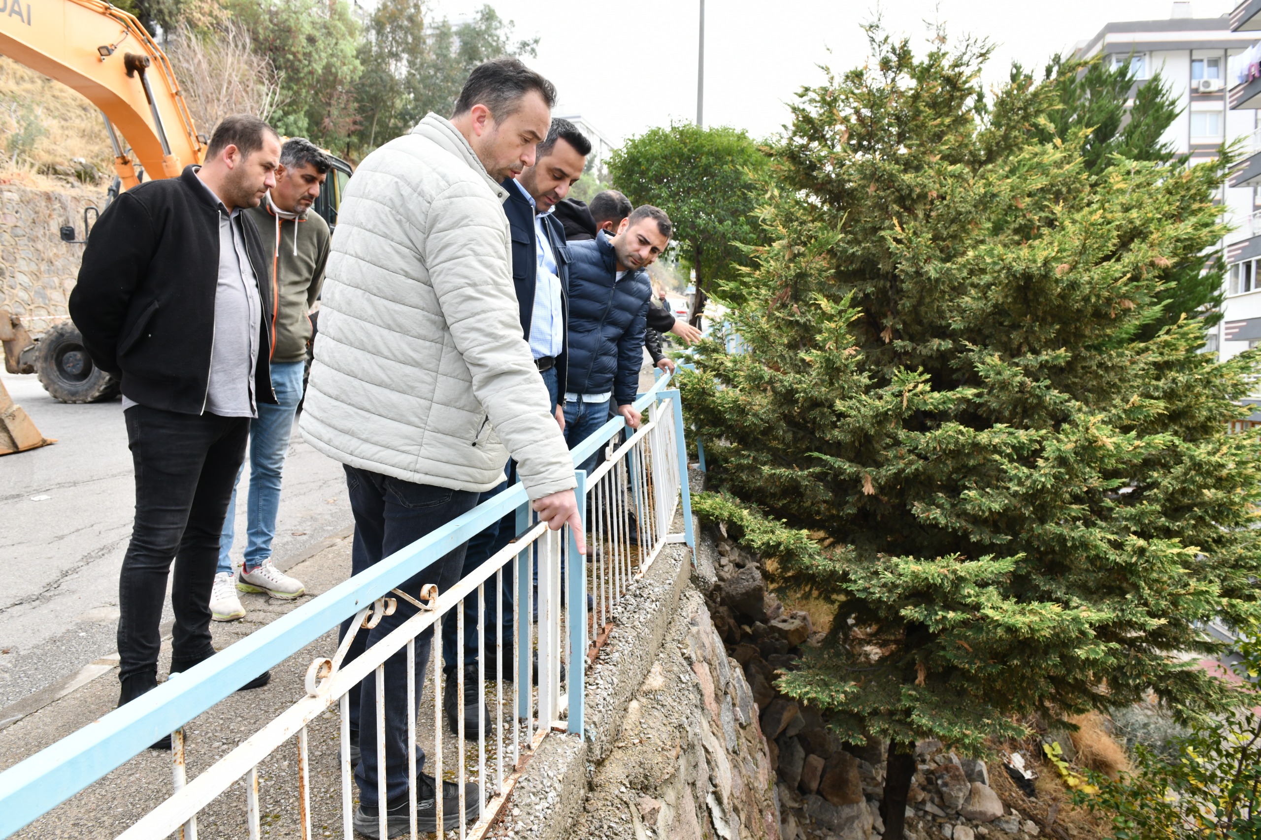 Başkanlar bölgede incelemelerde bulundu