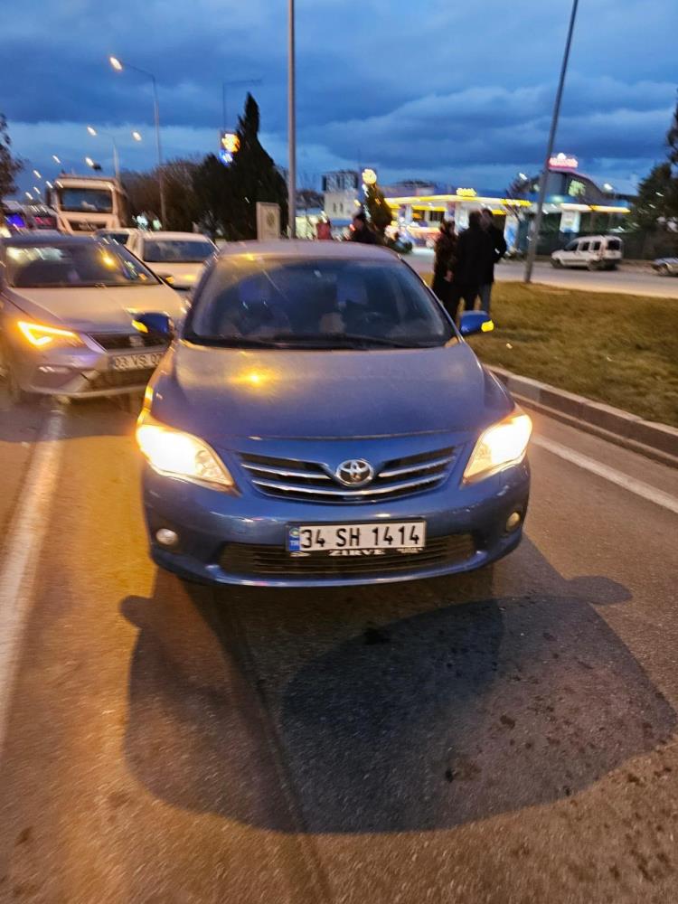 Kaza sonrası trafik durumu