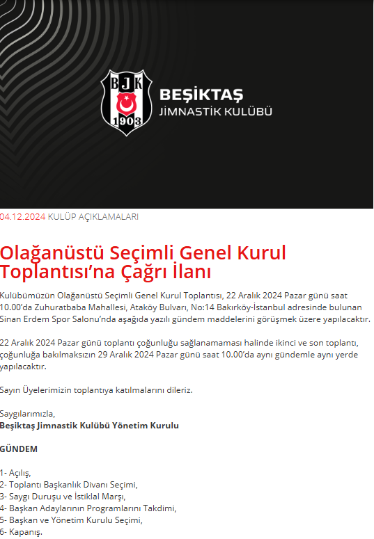 Beşiktaş Seçim