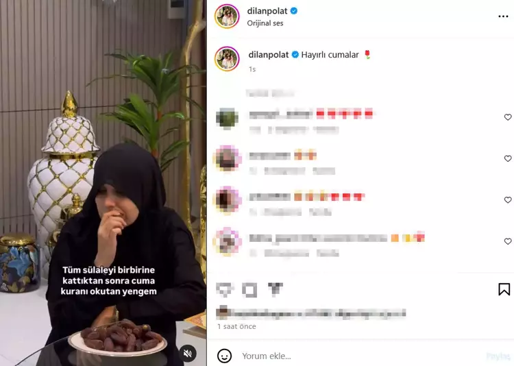 Dilan Polat’tan Instagram Paylaşımı