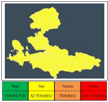 Ege Denizi'nde fırtına uyarısı