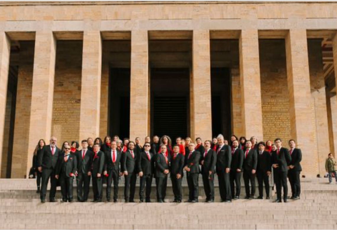 Ekip, Anıtkabir'i ziyaret etti. 