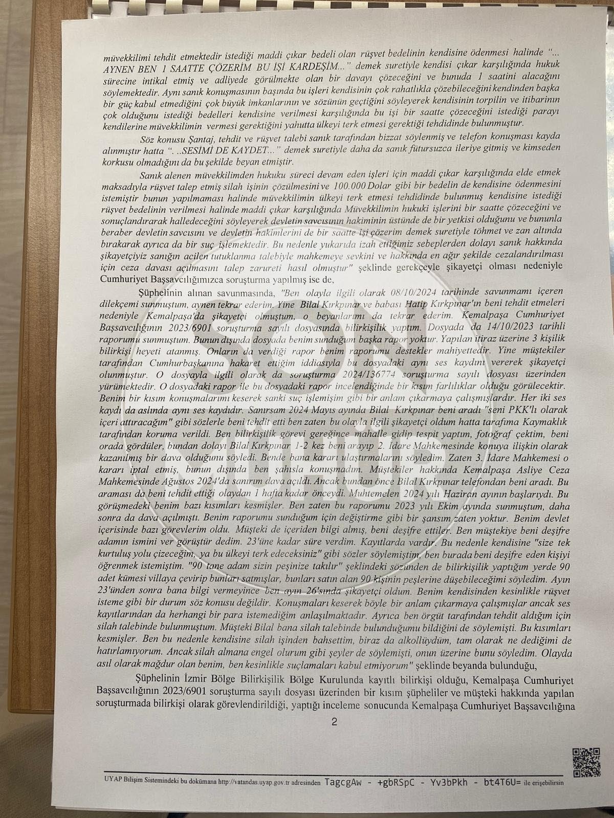 Savcılık incelemesinden ‘Kovuşturmaya yer yok’ kararı çıktı.