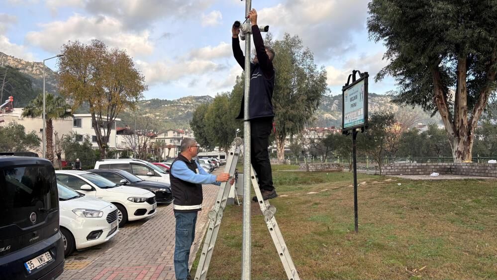 Marmaris'te parklar kamera sistemi ile daha güvenli hale geliyor